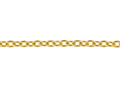 Gold Plated 2.3mm Trace Chain      16