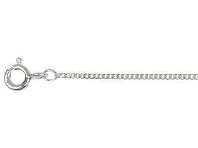 Sterling Silver 25 Diamond Cut Curb 20