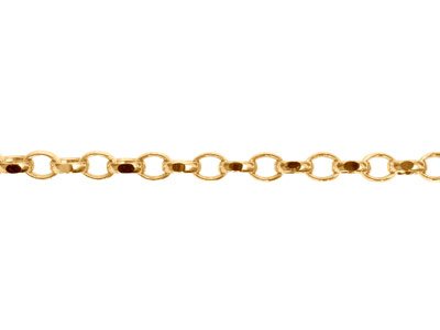 9ct Yellow Gold 2.8mm Diamond Cut  Loose Belcher Chain