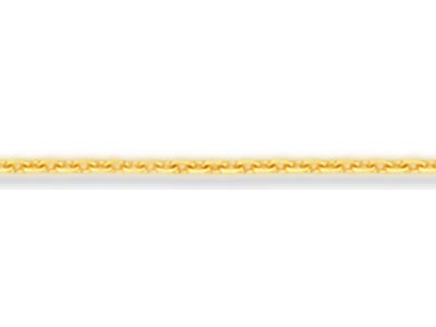 18ct Yellow Gold 1.0mm Diamond Cut Loose Trace Chain