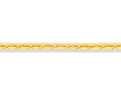 18ct Yellow Gold 1.2mm Diamond Cut Loose Trace Chain