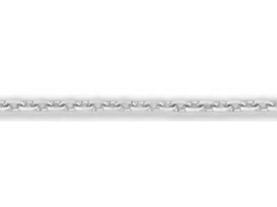 18ct White Gold 1.2mm Diamond Cut  Loose Trace Chain