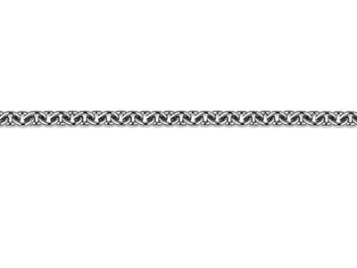 Platinum 1.3mm Round Loose Trace   Chain