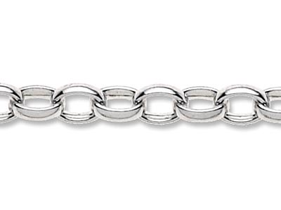 Sterling Silver 4.3mm Loose Oval    Belcher Chain, 100 Recycled Silver