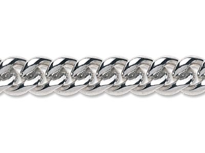 Sterling Silver 7.25mm Loose Curb  Chain, 100 Recycled Silver
