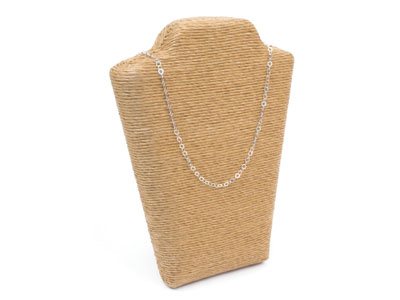 Sterling Silver 4.0mm Loose Round  Flat Trace Chain, 100% Recycled    Silver - Standard Image - 3
