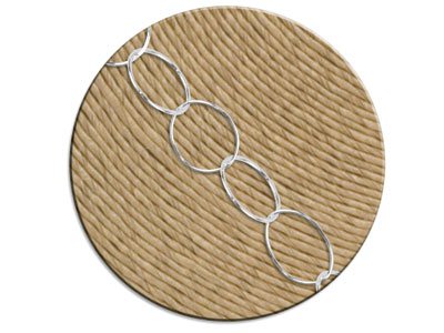 Sterling Silver 9.8mm Loose Circle Link Chain, 100% Recycled Silver - Standard Image - 2