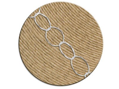 Sterling Silver 9.8mm Loose Circle Link Chain, 100% Recycled Silver - Standard Image - 2