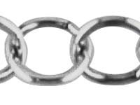 Sterling Silver 9.5mm Round Link   Chain, Loose