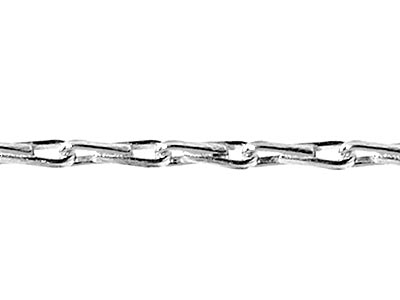 Sterling Silver 1.5mm Loose        Barleycorn Chain, 100 Recycled    Silver