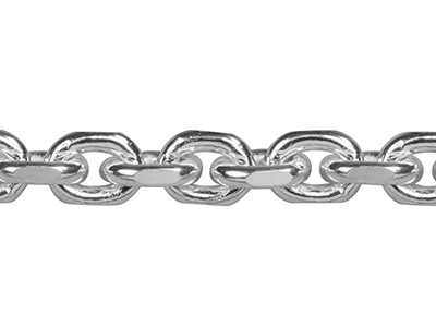 Sterling Silver 5.1mm Diamond Cut Loose Cable Chain - cooksongold.com