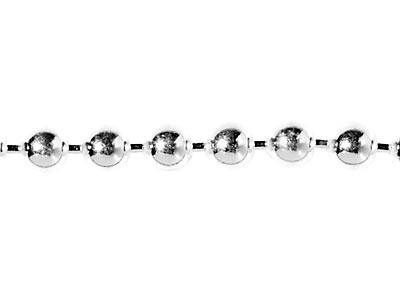 Sterling Silver 3.0mm Loose Ball   Chain, 100 Recycled Silver