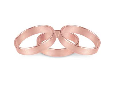 18r Flat Wedding Ring 2.0mm, Size  P, 2.2g Medium Weight, Hallmarked, Wall Thickness 1.12mm, 100%        Recycled Gold - Standard Image - 2