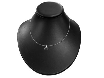 Sterling Silver Black Cat Halloween Enamel Jewellery Pendant And Chain  Set - Standard Image - 2