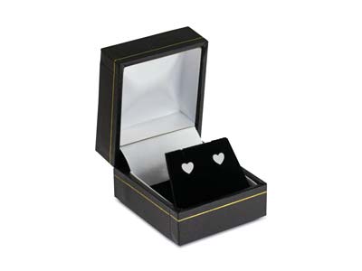 Sterling Silver Valentine's Day    Jewellery Small Heart Stud         Earrings, With Display Box - Standard Image - 1