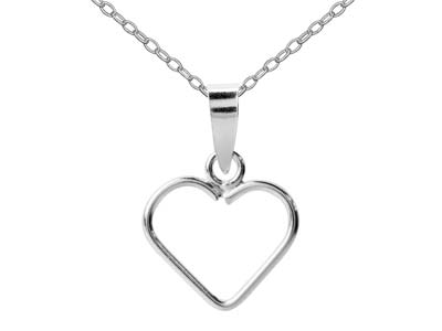 Sterling Silver Valentine's Day    Heart Design Earrings And Pendant  Jewellery Gift Set - Standard Image - 4
