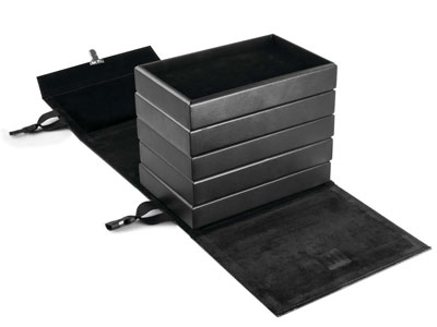 Jewellery Storage And Presentation Travel Carry Case With Five        Presentation Trays - Standard Image - 2