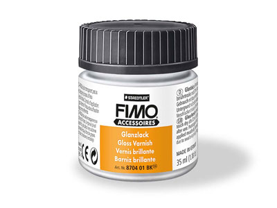 Fimo Air Basic White 500g And Fimo Water Based Varnish 35ml Set - Standard Image - 3