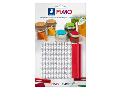 Fimo Air 2x 500g Blocks And Fimo   Number And Letter 88 Stamp Set - Standard Image - 4