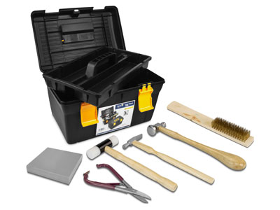 Starter Planishing Bench Kit, 6    Pieces With Tool Box