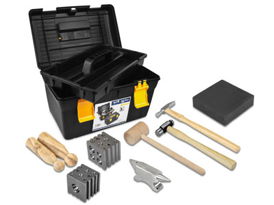 Starter Metal Forming Bench Kit, 8 Pieces With Tool Box