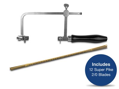 Jewellery Starter Set, Saw Frame   And 12 Super Pike 2/0 Blades - Standard Image - 2