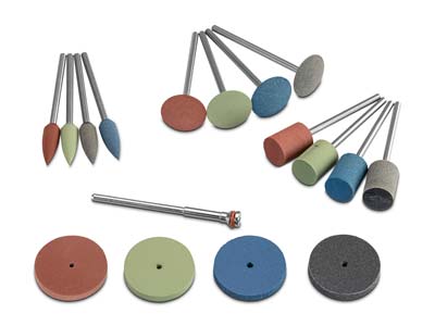 Eveflex Rubber Set Of 4 Essential  Burrs With Mandrel - Standard Image - 1