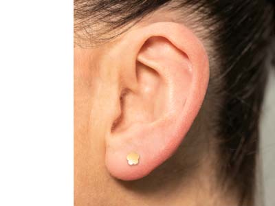 Gold Filled Flower Labret Stud     Earrings - Standard Image - 6