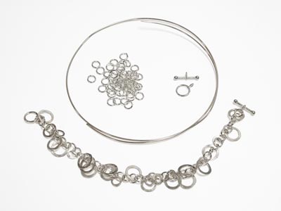 Sterling Silver Bubble Bracelet Kit - Standard Image - 1