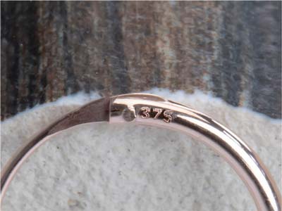9ct Red Gold 11.0mm Hinged Sleeper Superlight Hoop Earrings, Pack Of 2, 100% Recyled Gold - Standard Image - 5