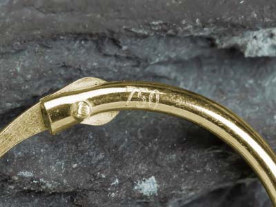 18ct Yellow Gold 11.0mm Hinged Sleeper Hoop Earrings, Pack Of 2, 100% Recycled Gold - Standard Image - 5