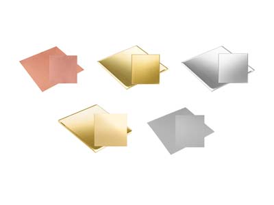 Mixed Base Metal Sheet Assortment, 0.7mm, 100mm X 100mm - Standard Image - 2