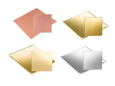 Mixed Base Metal Sheet Assortment, 0.9mm, 100mm X 100mm - Standard Image - 2