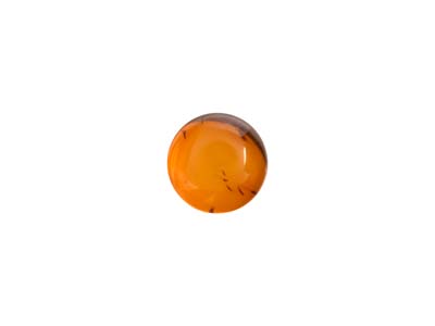 Natural Amber, Round Cabochon, 4mm