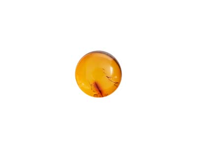 Natural-Amber,-Round-Cabochon,-5mm