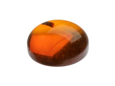 Natural Amber, Round Cabochon, 12mm - Standard Image - 3
