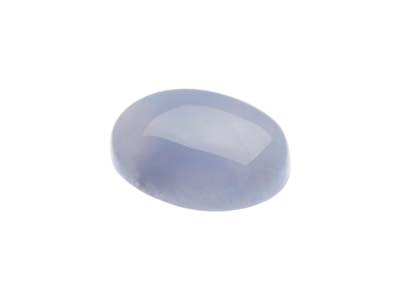 Blue Lace Agate, Oval Cabochon     10x8mm - Standard Image - 3