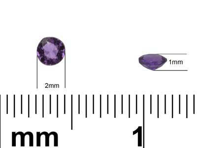 Amethyst, Round, 2mm - Standard Image - 3