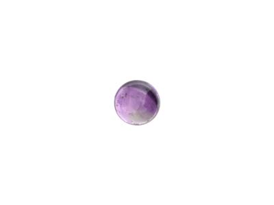 Amethyst, Round Cabochon, 3.5mm