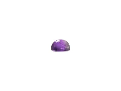 Amethyst, Round Cabochon, 3.5mm - Standard Image - 2