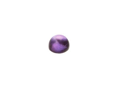 Amethyst, Round Cabochon, 4mm - Standard Image - 3