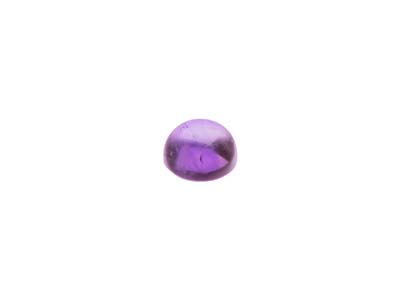 Amethyst, Round Cabochon, 5mm - Standard Image - 3