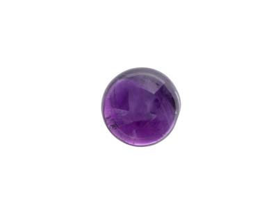 Amethyst,-Round-Cabochon,-6mm