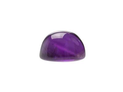 Amethyst, Round Cabochon, 8mm - Standard Image - 2