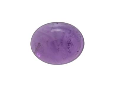 Amethyst, Oval Cabochon, 10x8mm - Standard Image - 1