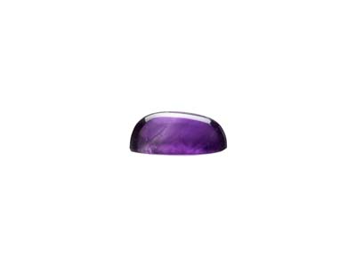 Amethyst, Oval Cabochon, 6x4mm - Standard Image - 2