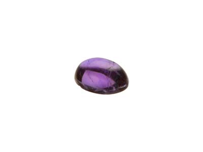 Amethyst, Oval Cabochon, 6x4mm - Standard Image - 3