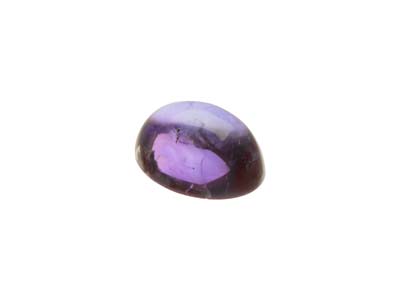 Amethyst, Oval Cabochon, 7x5mm - Standard Image - 3