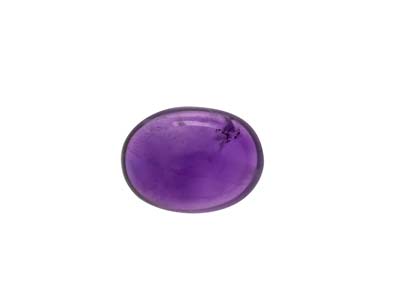Amethyst, Oval Cabochon, 8x6mm - Standard Image - 1