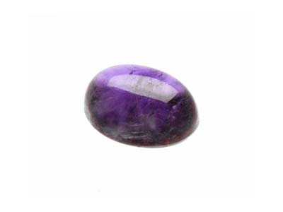 Amethyst, Oval Cabochon, 9x7mm - Standard Image - 3